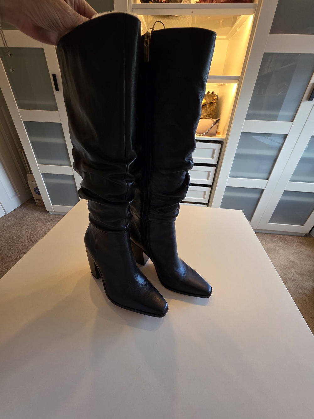 Vince Camuto Aprine Leather Boot -Sz 7.5
